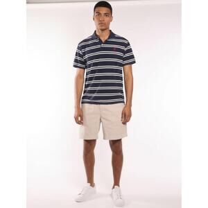 VTG Polo Ralph Lauren Polo Shirt Men's Size Small Navy White Striped‎ Classic